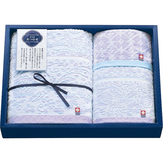 伊予国 花つむぎ バス/フェイス/ウォッシュタオルセット