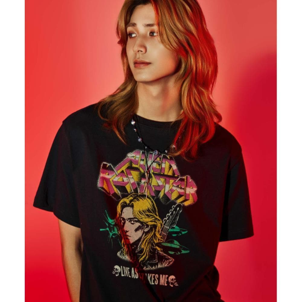 WMC WMC x JOOYEON ALIEN ROCK STAR T-shirt BLACK O-MOBAS5