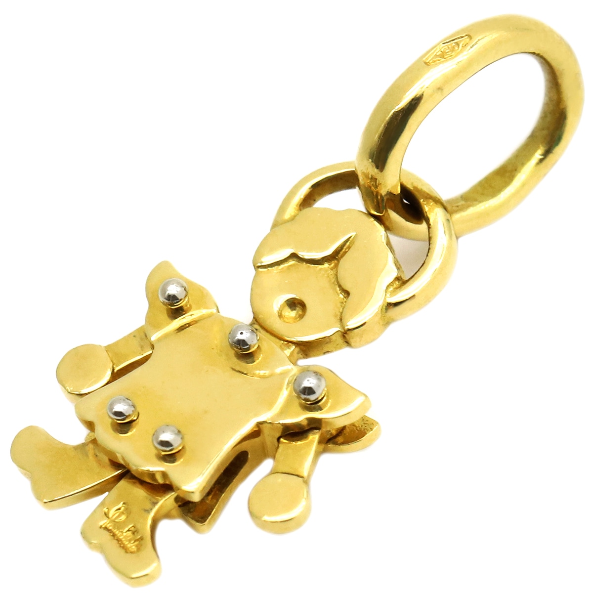 ポメラート Pomellato ペンダントトップ エンジェルモチーフ K18YG イエローゴールド ペンダントトップ 天使 【中古】