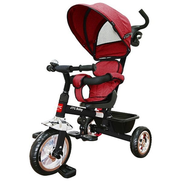 JTC 3in1tricycle ディープレッド 三輪車 (生後9ヶ月～4歳頃まで) 保証期間：1年