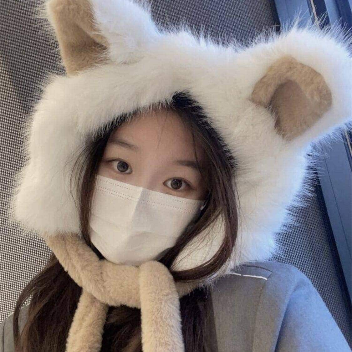 裹起毛 厚手 必需品 帽子 毛むくじゃら 帽子 暖かい 可愛い ニット ハット 帽子 日韓 キュート ニット帽