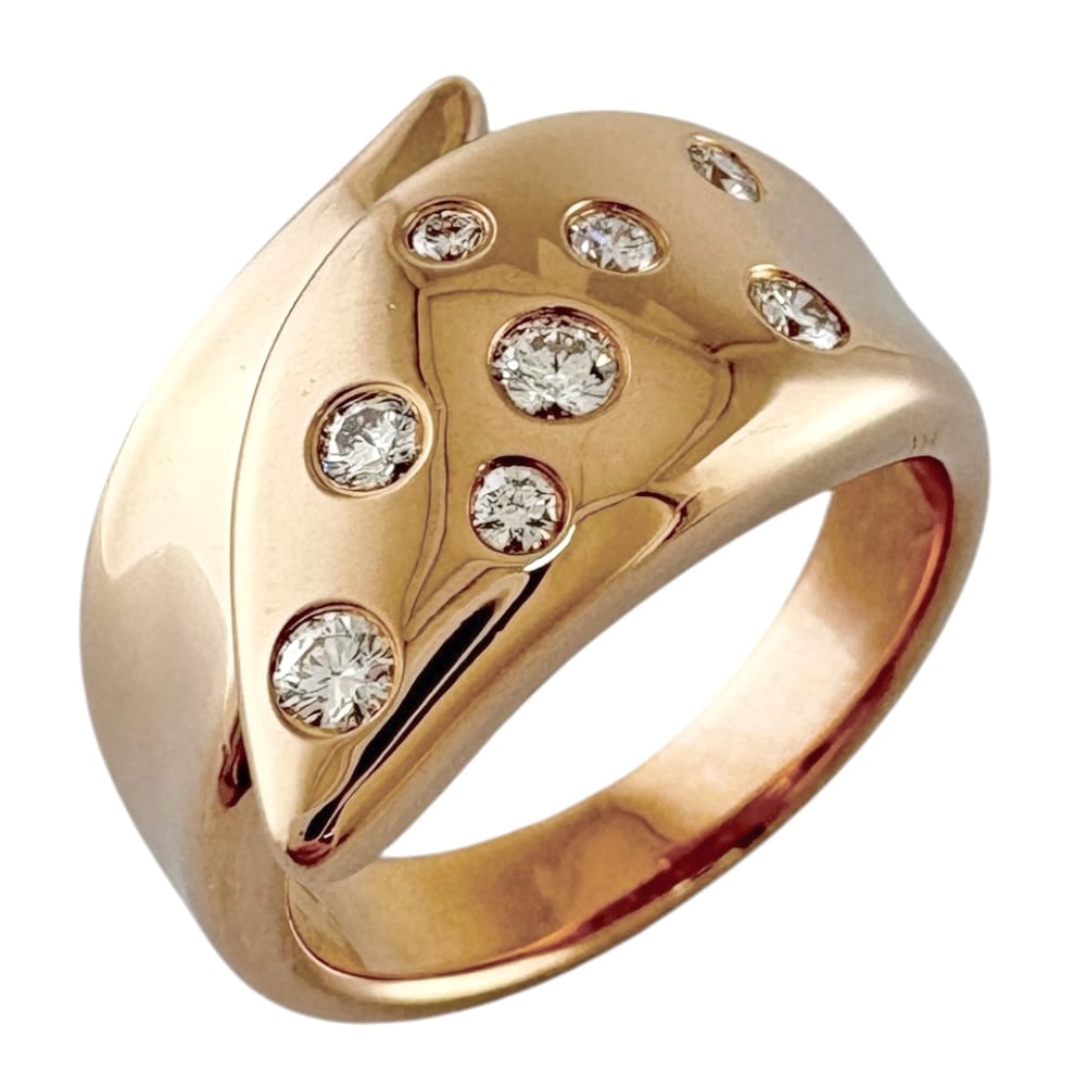 HYERES LOR] Champagne Moon 14K(P) Chunky Ring 指輪