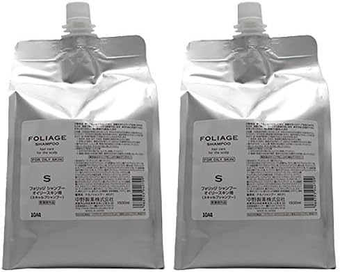 ナカノ フォリッジ シャンプー オイリースキン用 1500mL ×2個 詰め替え セット