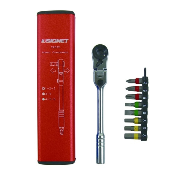 SIGNET シグネット フレックスヘッドタイプ ラチェットレンチセット ミニラチェ カラーケース付 オレンジ 22072 5,386円