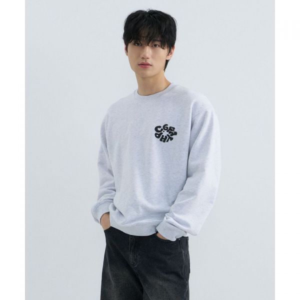 ラウンド C.GRAPHY マンツーマン - メランジグレー