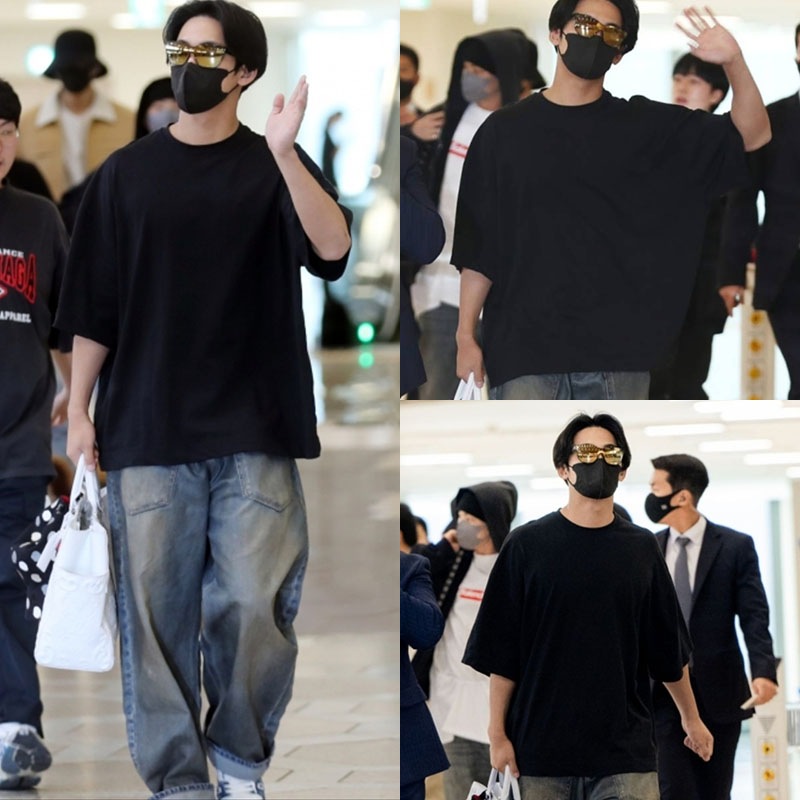[SEVENTEENミンギュ着用] Oversized-fit Basic T-shirt