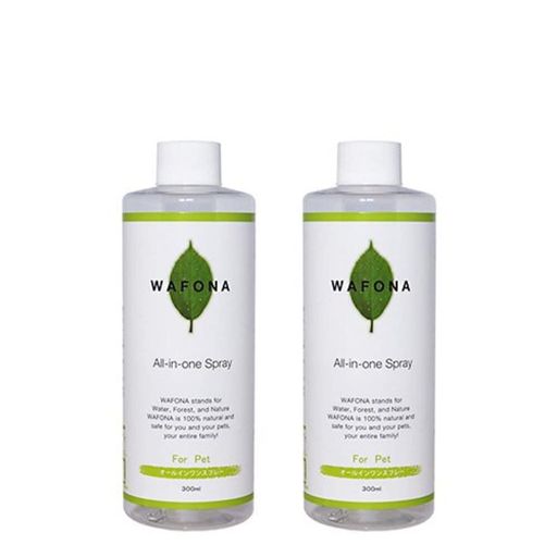 WAFONA オールインワンスプレー 付替ボトル 300ML 2本セット 全身ケア 除菌 消臭(犬用品)