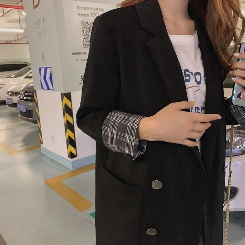 グレンチェック ジャケット テーラードジャケット ミドル丈 アウター コート A2849