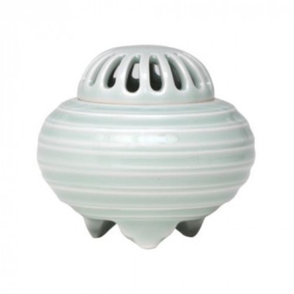 日本香堂 香炉 白青磁 線文 有田焼 79164