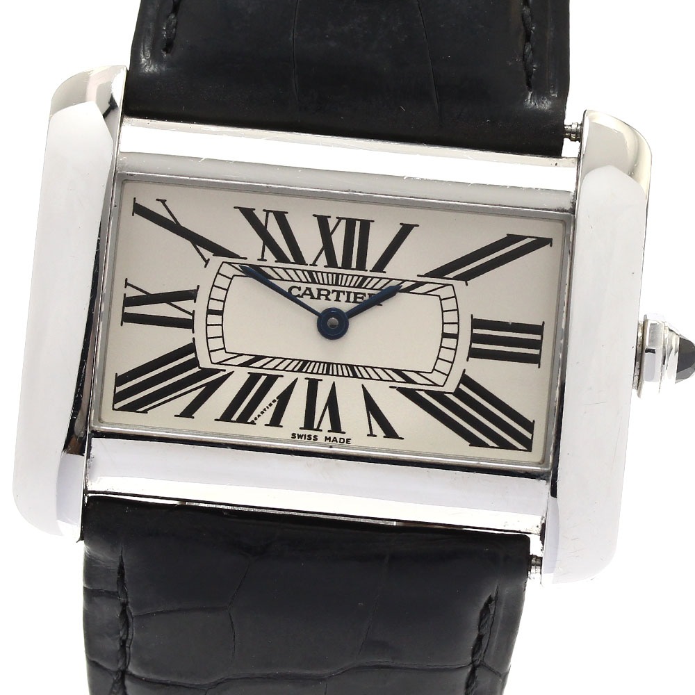 カルティエ CARTIER W6300655 タンクディバンLM クォーツ メンズ _883766【中古】