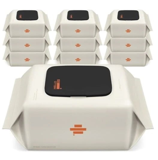 ハロー550ウェットティッシュキャップ型 100枚 x 10パック