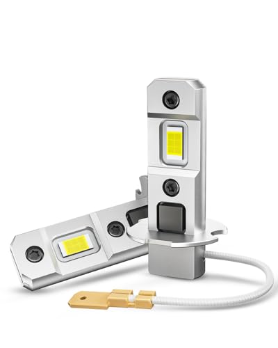 【 12V/24V車兼用】H3 ホワイト H3 led フォグランプ 24v 爆光 h3 led ファンレス 角度調整可能 H3a トラック対応 キャンセラー内蔵 2個セット