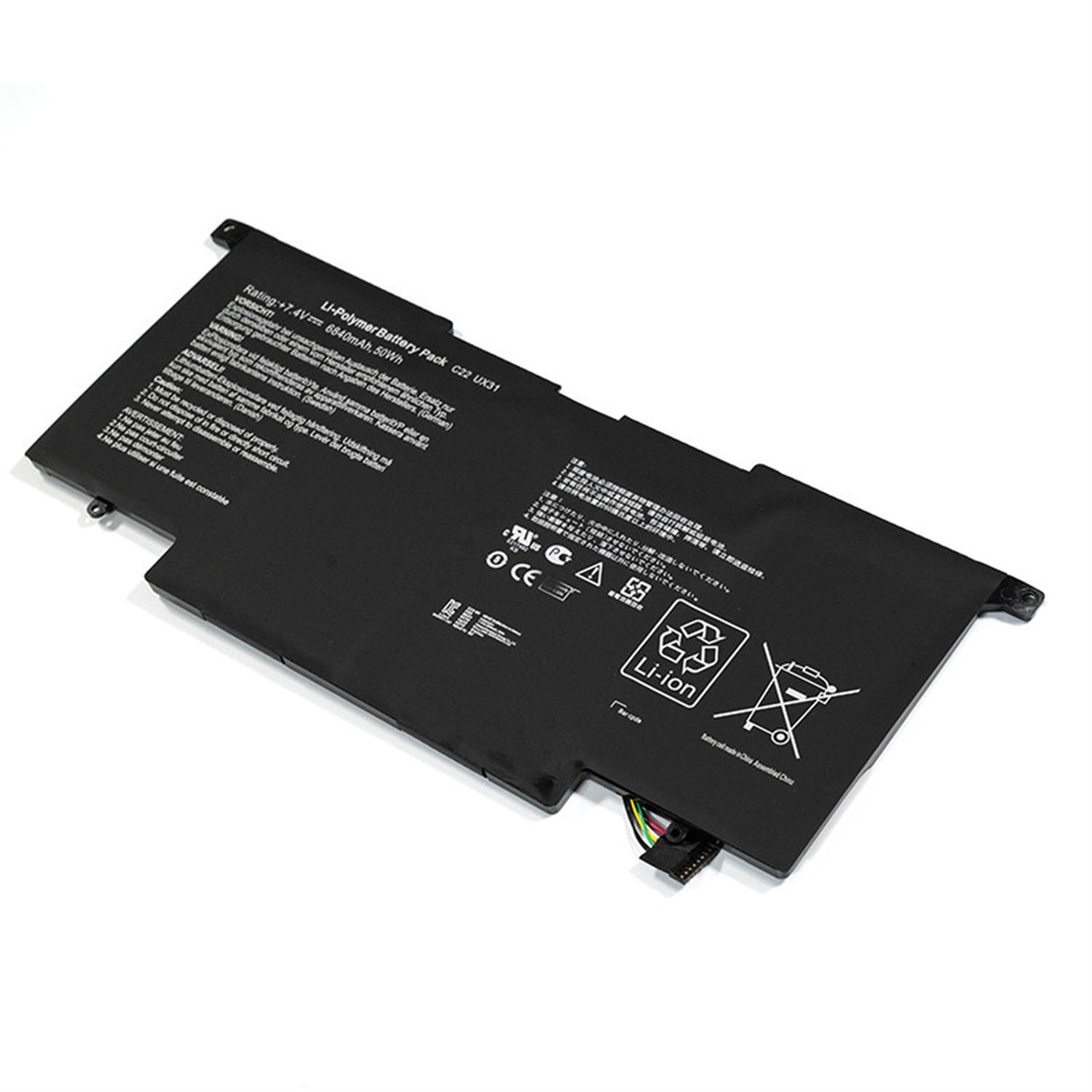 C22-UX31 電池・Asusノートパソコン互換 50Wh/6840mAh C22-UX31 UX31E C23-UX31 交換用のバッテリー dc909-A1499