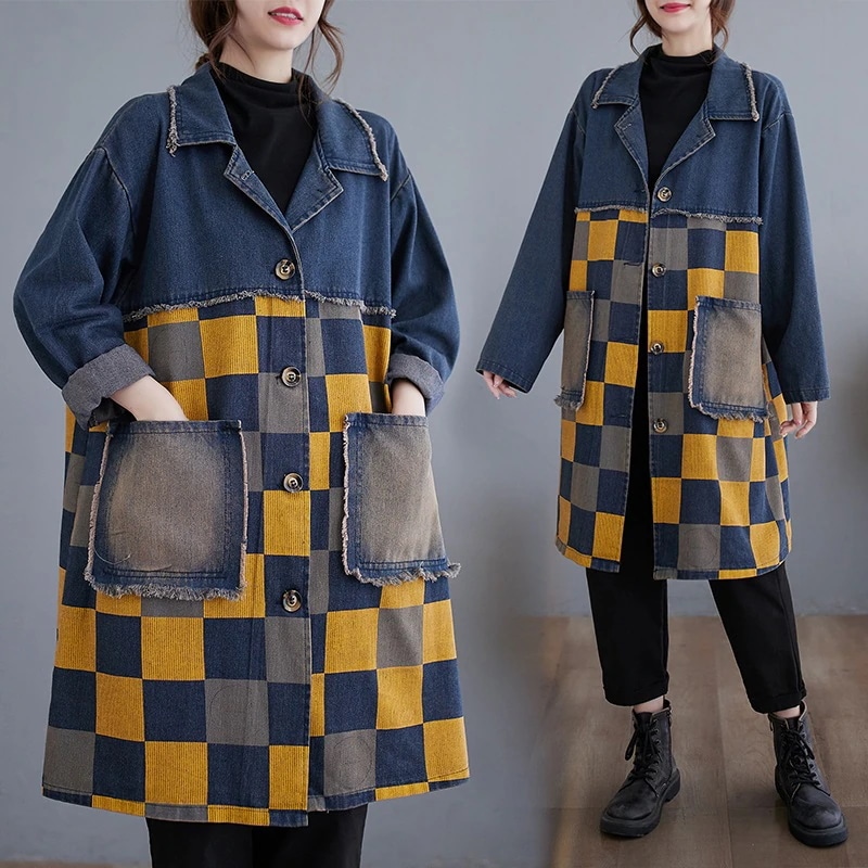大きいサイズ ゆったり アウターデニムデニムジャケット 2025韓国ファッション おしゃれ通勤着痩ショット丈 デニム