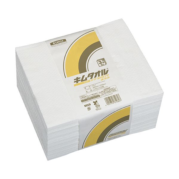 日本製紙クレシア キムタオルパワーストロング ホワイト 3プライ 61082 1セット（1200枚：50枚24パック）