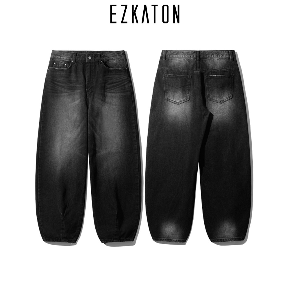 [EZKATON] Ato Dart Wide Denim Pants