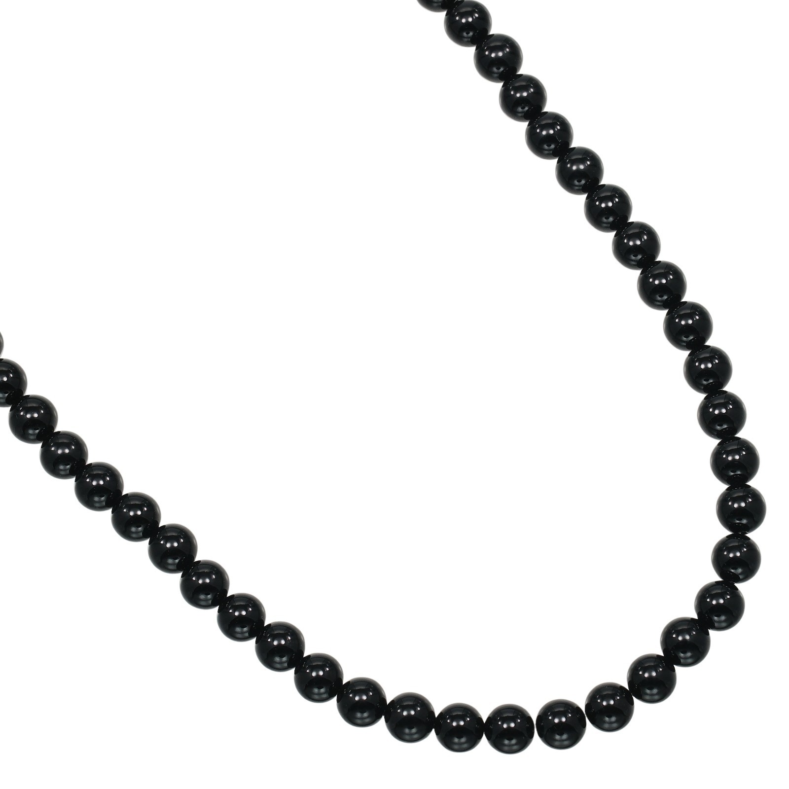 ネックレス オニキス 黒 約42.0g ユニセックス 中古品 A+ランク