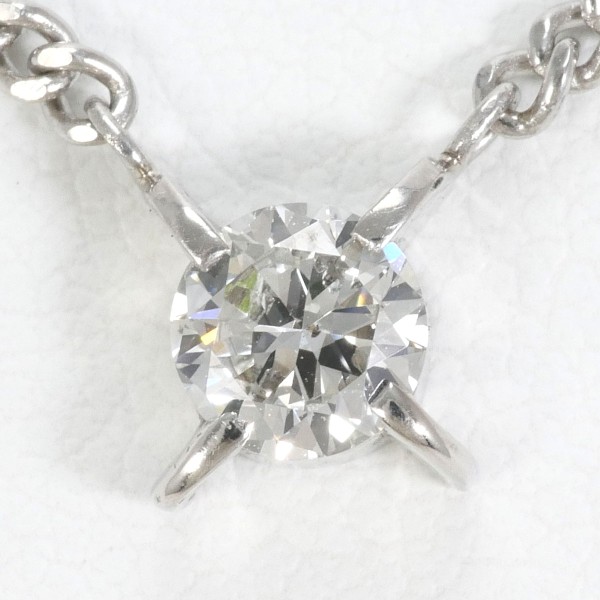 PT PT850 ネックレス ダイヤ 0.34 SI1 鑑定書 約40cm ジュエリー 中古 57,600円