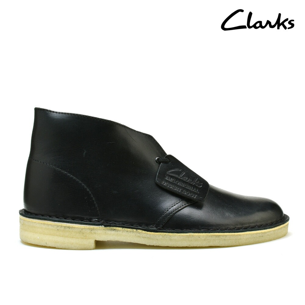 クラークス デザートブーツ メンズ レザー シューズ ブラック 黒 CLARKS DESERT BOOT【送料無料】[clarks-dbblkleather]
