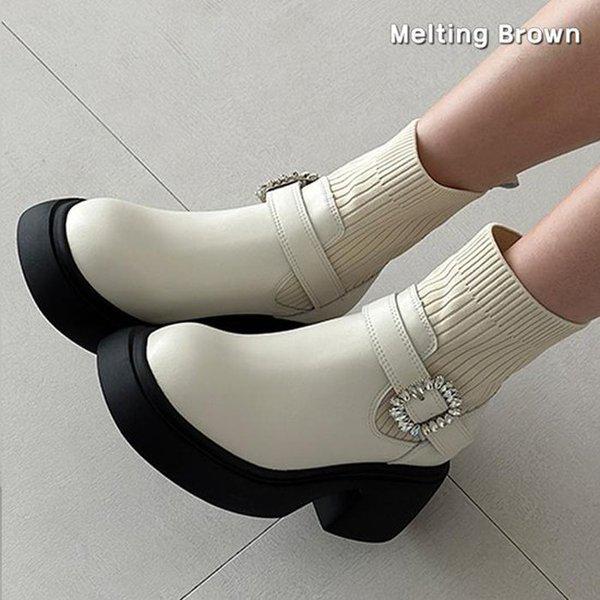 女性用秋ブーツ アンクルショートブーツ MT05