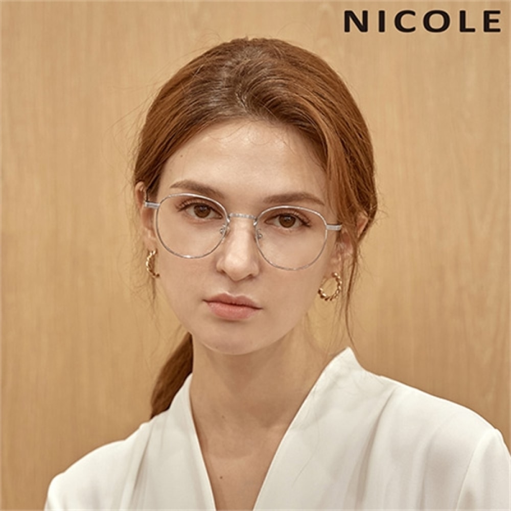 (ニコール) ニコール純正ユニセックスチタンメガネフレーム NT203 (3色)