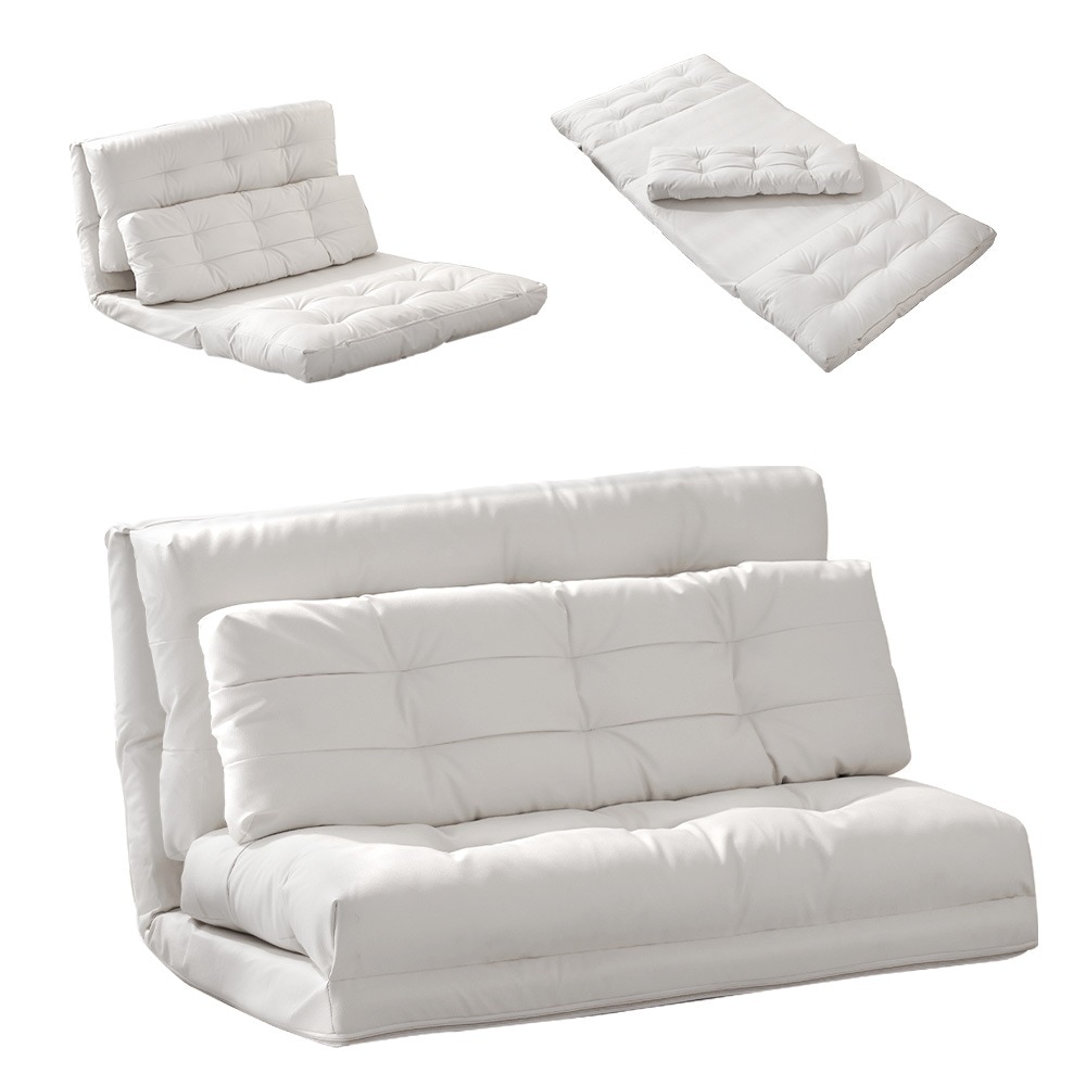 369ソファーベッド ソファベッド ローソファー 2人掛け マルチに使える3WAY 幅108cm 6段階リクライニング クッション付き 座椅子 1人掛け 2人掛け ソファ 折りたたみ 折り畳み コンパ