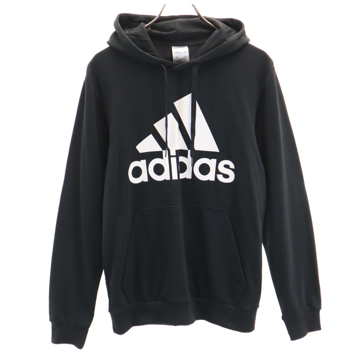 横浜F・マリノス 長袖 スウェットパーカー M ブラック メンズ 古着