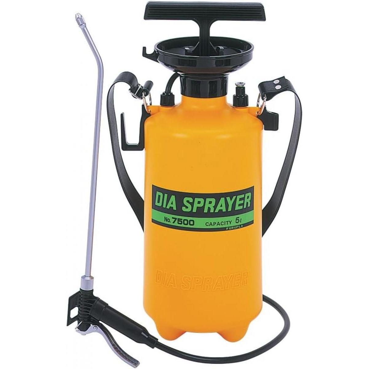 フルプラ ダイヤスプレー プレッシャー式噴霧器 単頭式 5L用 NO.7500 39cmノズル付 ステンレス製ショートノズル 消毒散布