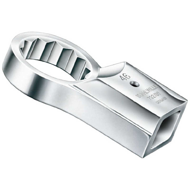 STAHLWILLE　ジョイントサイズ24.5×28mm トルクレンチ用差替メガネヘッド 30mm　732/80-30