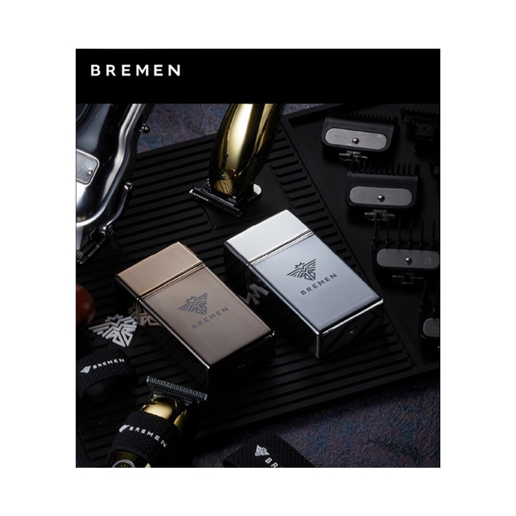 BREMEN かぎりなく0ｍｍ！ブレーメン フェード シェーバー01 ガンメタ 限定！ スキン 水洗いOK コンパクトサイズ 手の平サイズ 薄型 精密 メッシュ刃 パワフル