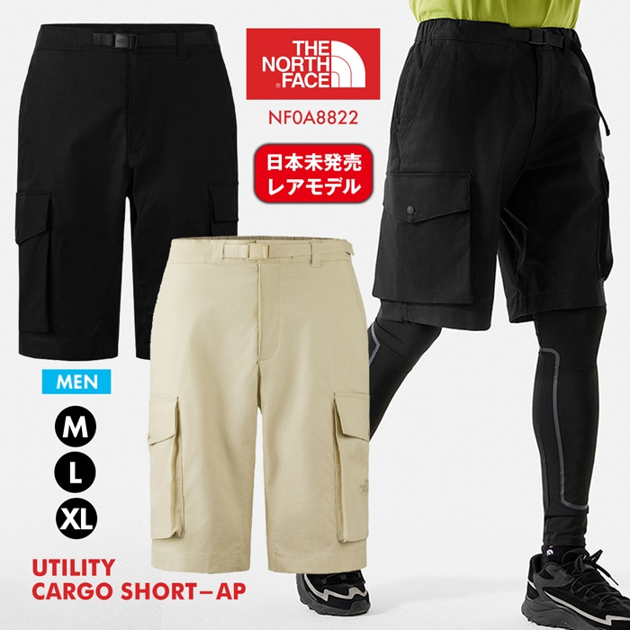 新作 ハーフパンツ ユーティリティ カーゴ パンツ NF0A8822 日常使い カジュアル フェス アウトドア 男性 メンズ