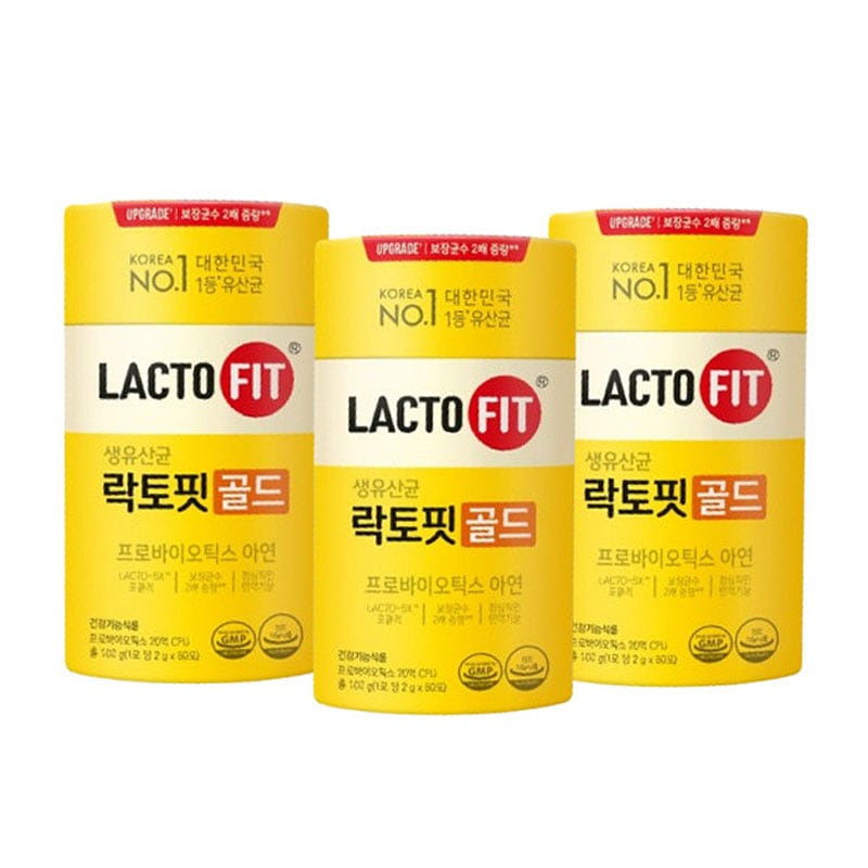 【1+1+1】LACTO-FIT 健康ラクトフィット 生乳酸菌 ゴールド 50包 x3 計 150包 乳酸菌 5ヶ月分