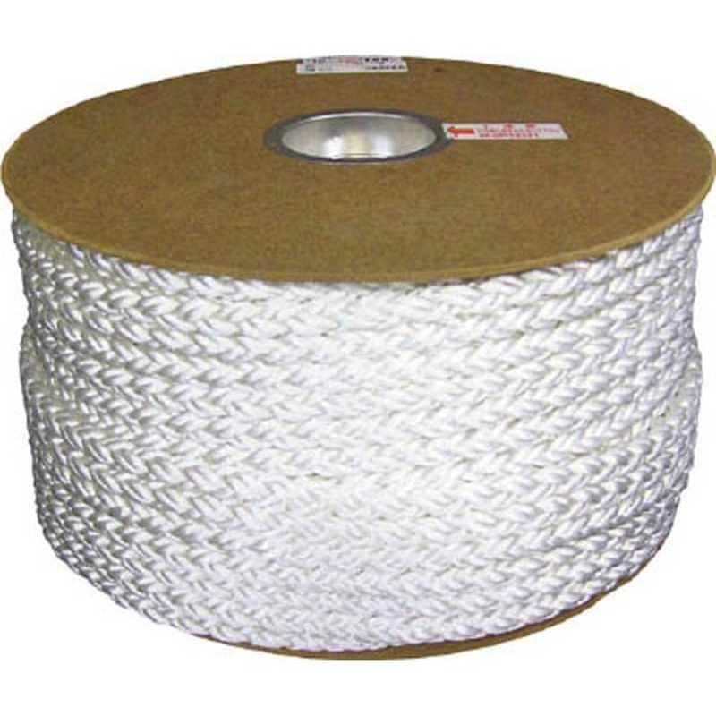 ユタカメイク　ユタカ ポリエステルクロス係留ドラム巻 12φ×100m 白　PRD-6