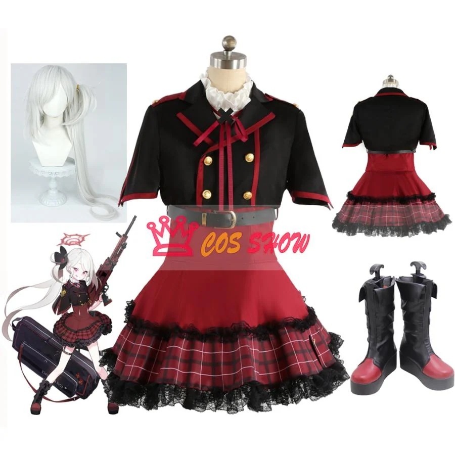人気商品N0.1 ブルーアーカイブ Blue Archive ブルアカ 浅黄ムツキ コスプレ衣装 cosplay 仮装 髪飾り付き オーダーメイド製作可能 仮装 イベト ハロウィン 学園祭 ステージン