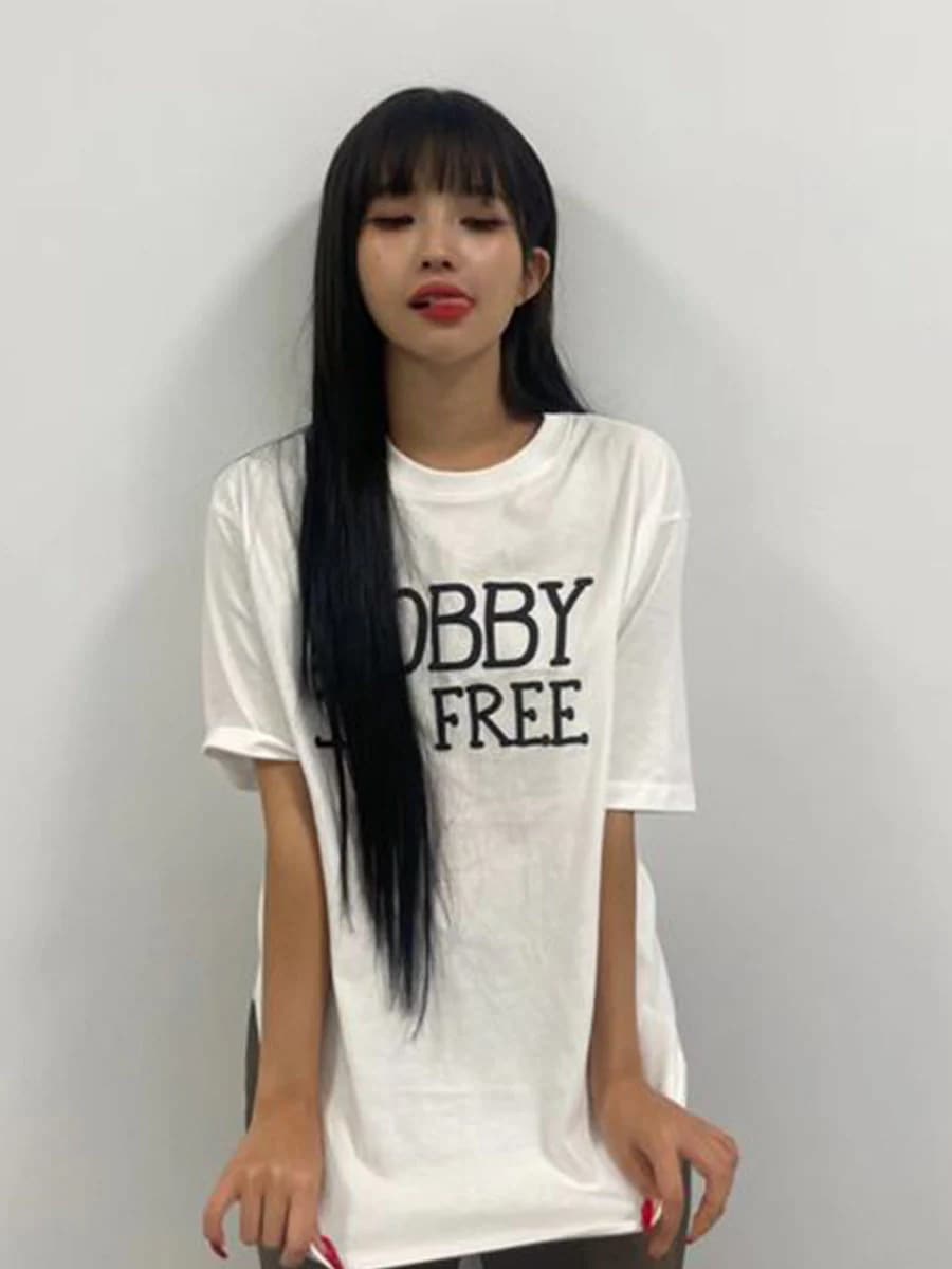 TianXiaojuanの美しくシックな女性の夏の白いtシャツ若々しいゆったりとしたボトムシャツ多用途の半袖トップス