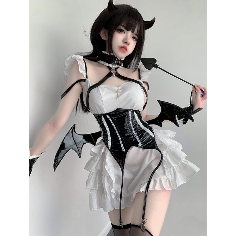 ミルクベアとミルクキャット：重工業！セックスサキュバスハロウィン小悪魔コスプレ衣装