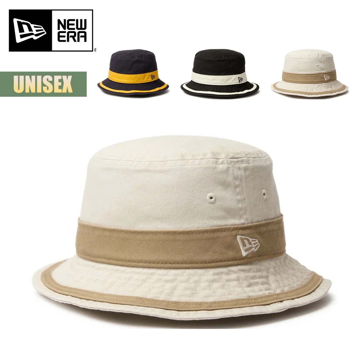 ハット 帽子 バケット01 Bucket 01 Striped Band ストライプト バンド バケットハット ユニセックス カジュアル シンプル バケハ ストーン ネイビー ブラック