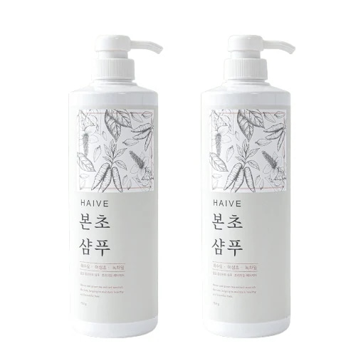 ヘイブ 本草シャンプー脱毛緩和頭皮ケア弱酸性家族用シャンプー, 2本, 750ml