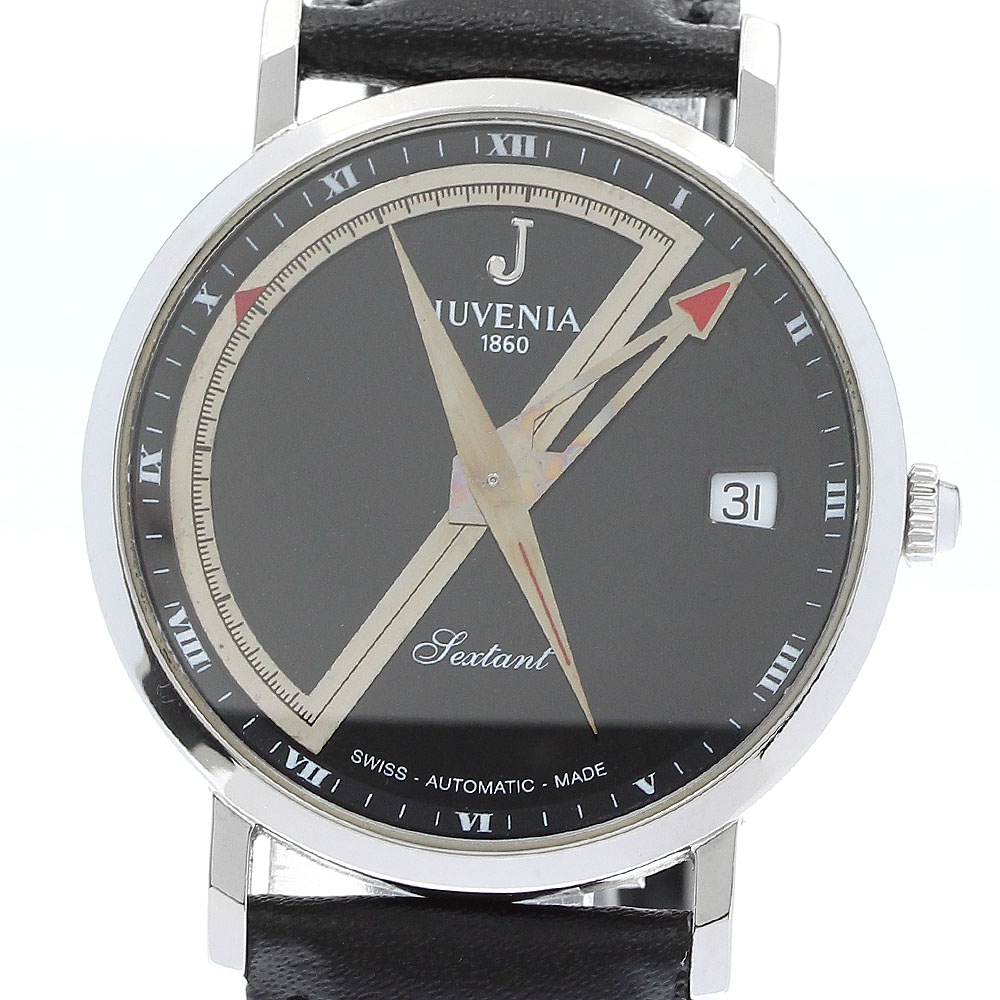 JUVENIA ジュベニア J9692C テクスタント コンパス デイト 自動巻き メンズ _909728【中古】