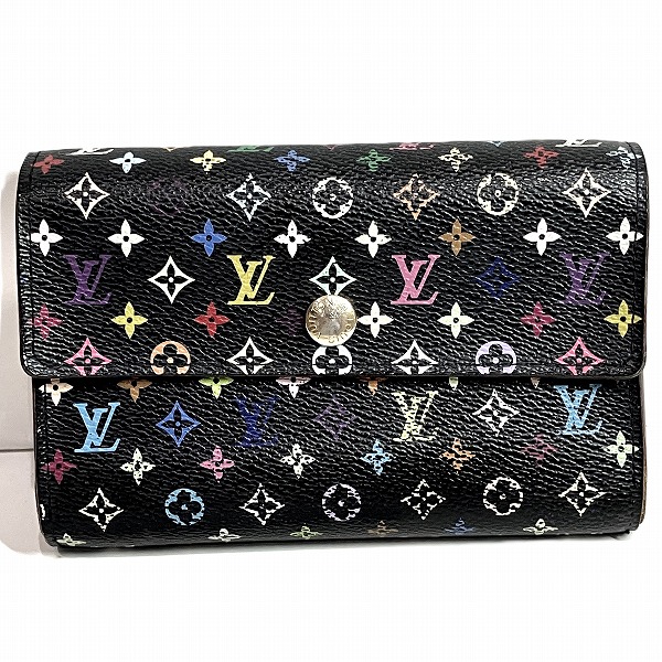 ルイヴィトン・マルチカラー ポルトフォイユ・アレクサンドラ M60084 3つ折り財布 【中古】 10,488円