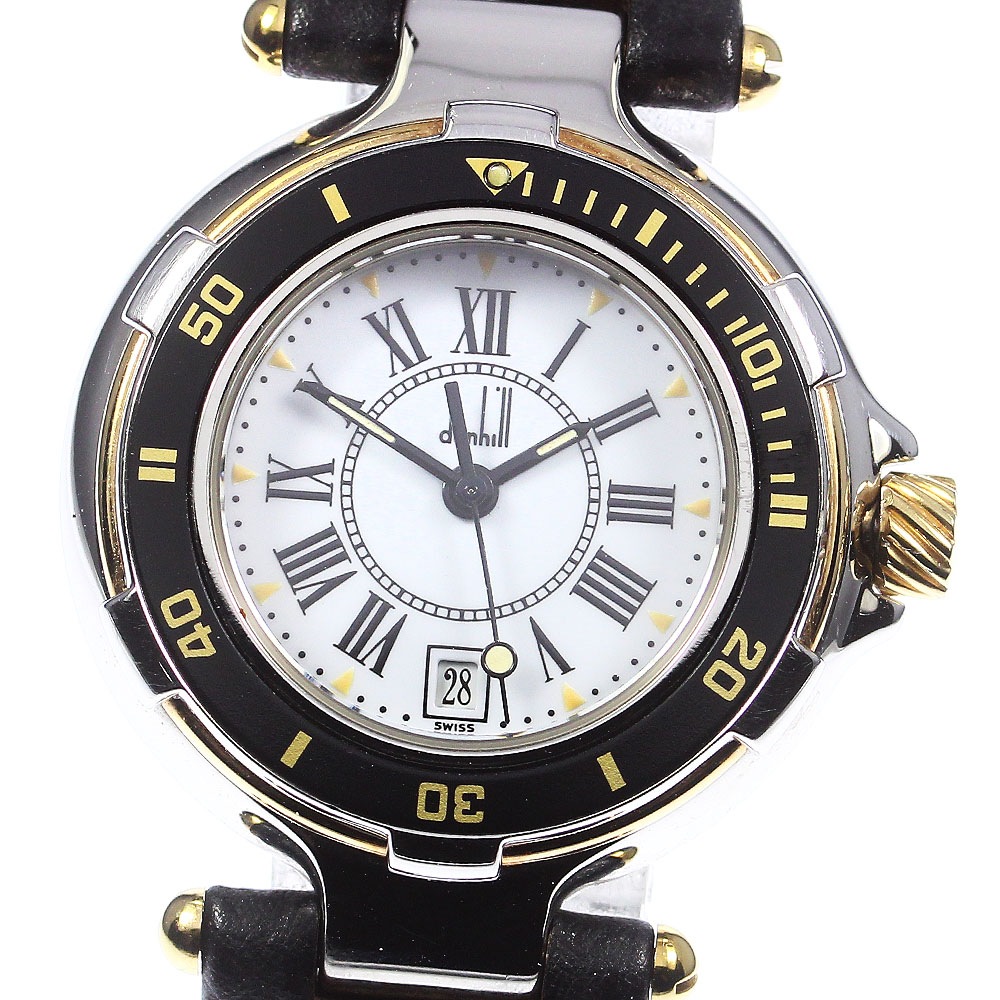 ダンヒル Dunhill ミレニアム ダイバー デイト クォーツ レディース _763923【中古】