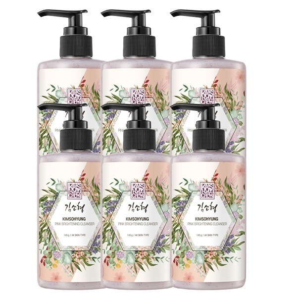 [ KIM SOHYUNG BEAUTY ]（キム ソヒョン ビューティー） 本草ピンクブライトニングクレンザー オールインワンクレンジング 145g x 6