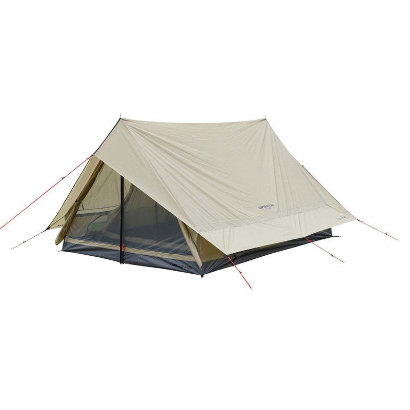 トレッカー ツーポールロッジUV34人用カーキ トレッキング キャンプ用品 テント (UA67)