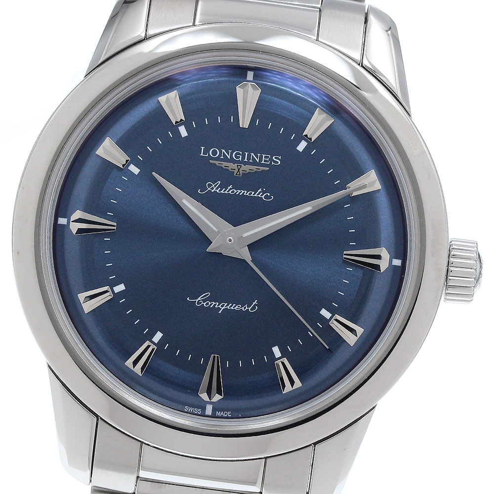ロンジン LONGINES L1.649.4 コンクエスト ヘリテージ 自動巻き メンズ 箱・保証書付き_936267【中古】