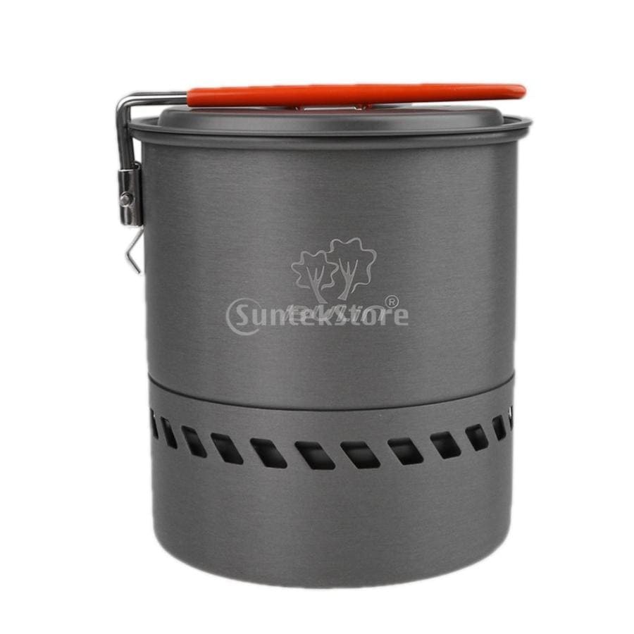 1.5L 屋外 ピクニック 調理器具 省エネ 高効率 熱交換器 ポット 鍋