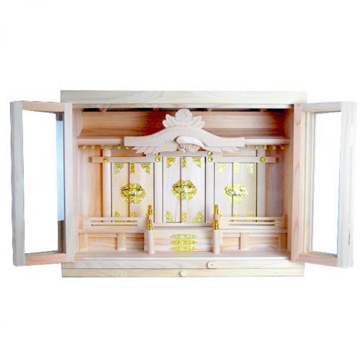 静岡木工 神棚の里 箱宮三社 ２０号 神棚 日本製