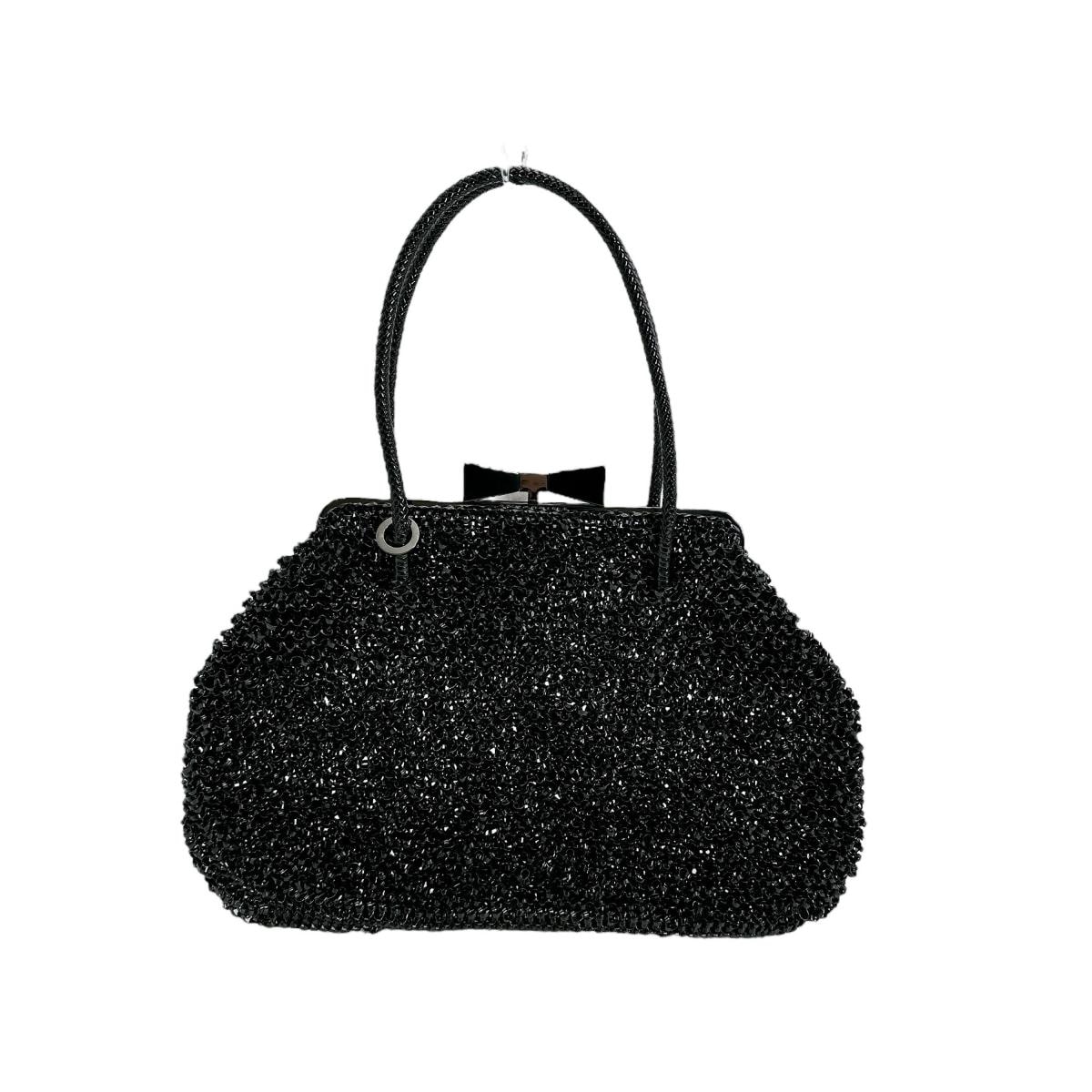 結婚式 パーティー ワイヤーバッグ ブラック