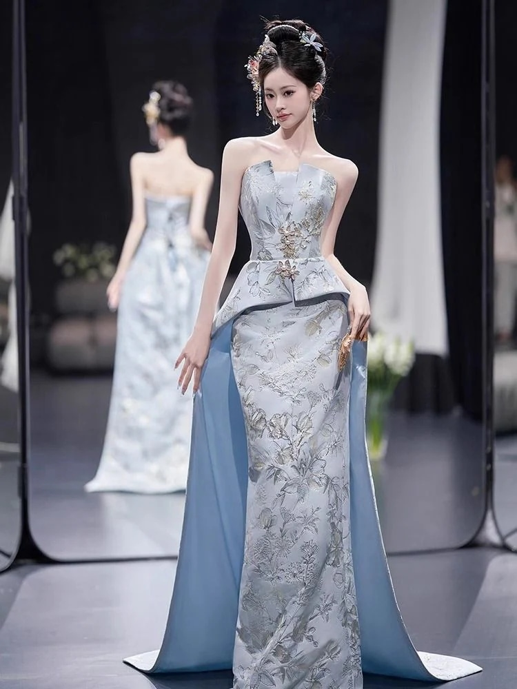 【急速出荷!】パーティードレス イブニングドレス女性2025新しい婚約ブライダルドレス