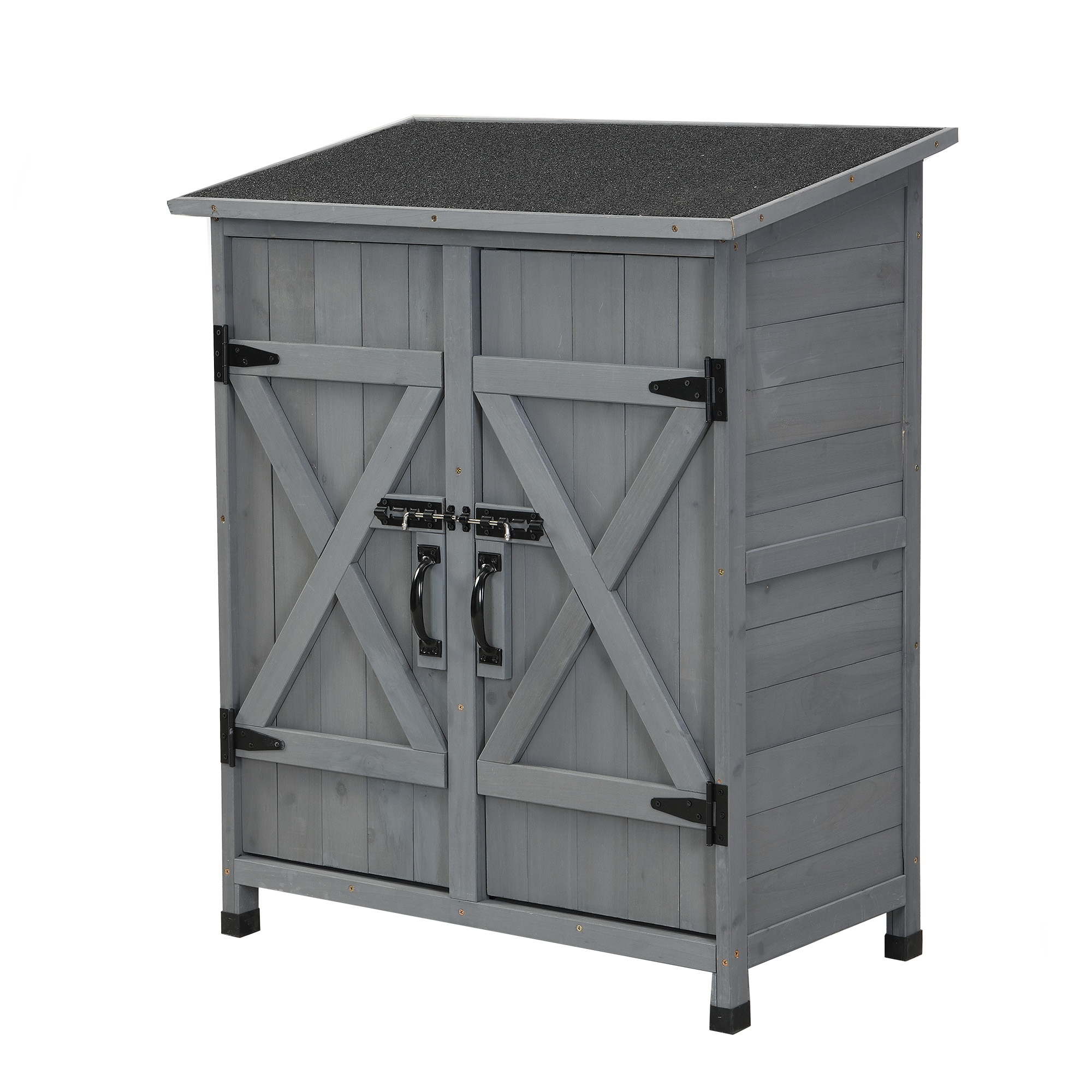 【国内倉庫出荷 即納品】物置き 木製 収納庫 観音扉 ヨーロッパ風 ガーデニング用品 小屋 戸外収納庫 大型 屋外物置 棚 大型 ドア ベランダ 物置き 屋外収納 ガーデニング ウッド 園芸用品 庭