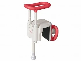 アロン化成 ユニットバス対応浴槽手すりUST-130UBショート レッド 536-640